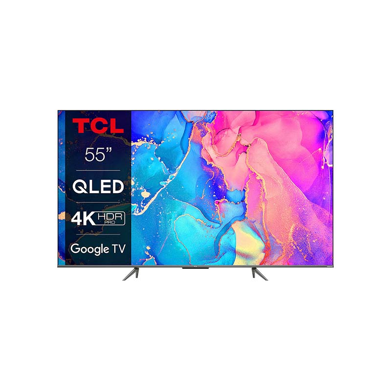 TCL 55 inch Smart TV QLED 4K HDR Google TV 55C635